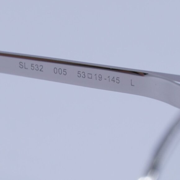 Saint Laurent SL532 005 Eyeglasses Silver 53mm Round Frame - Picture 5 of 11